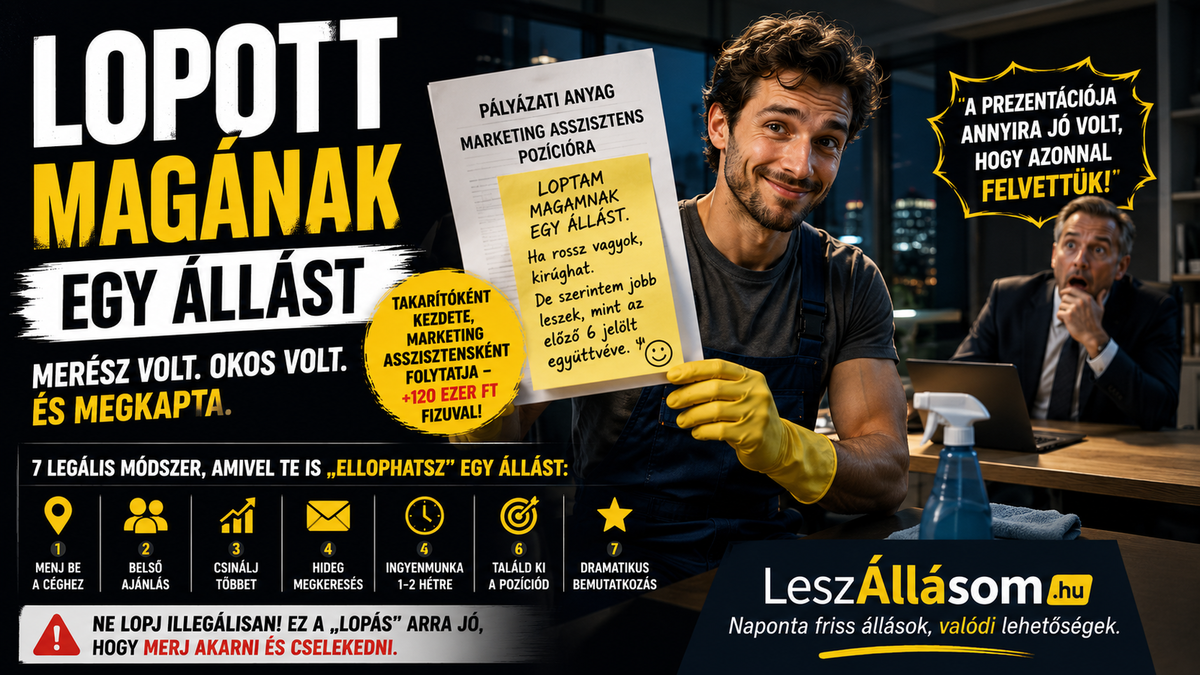  Lopott magának egy állást